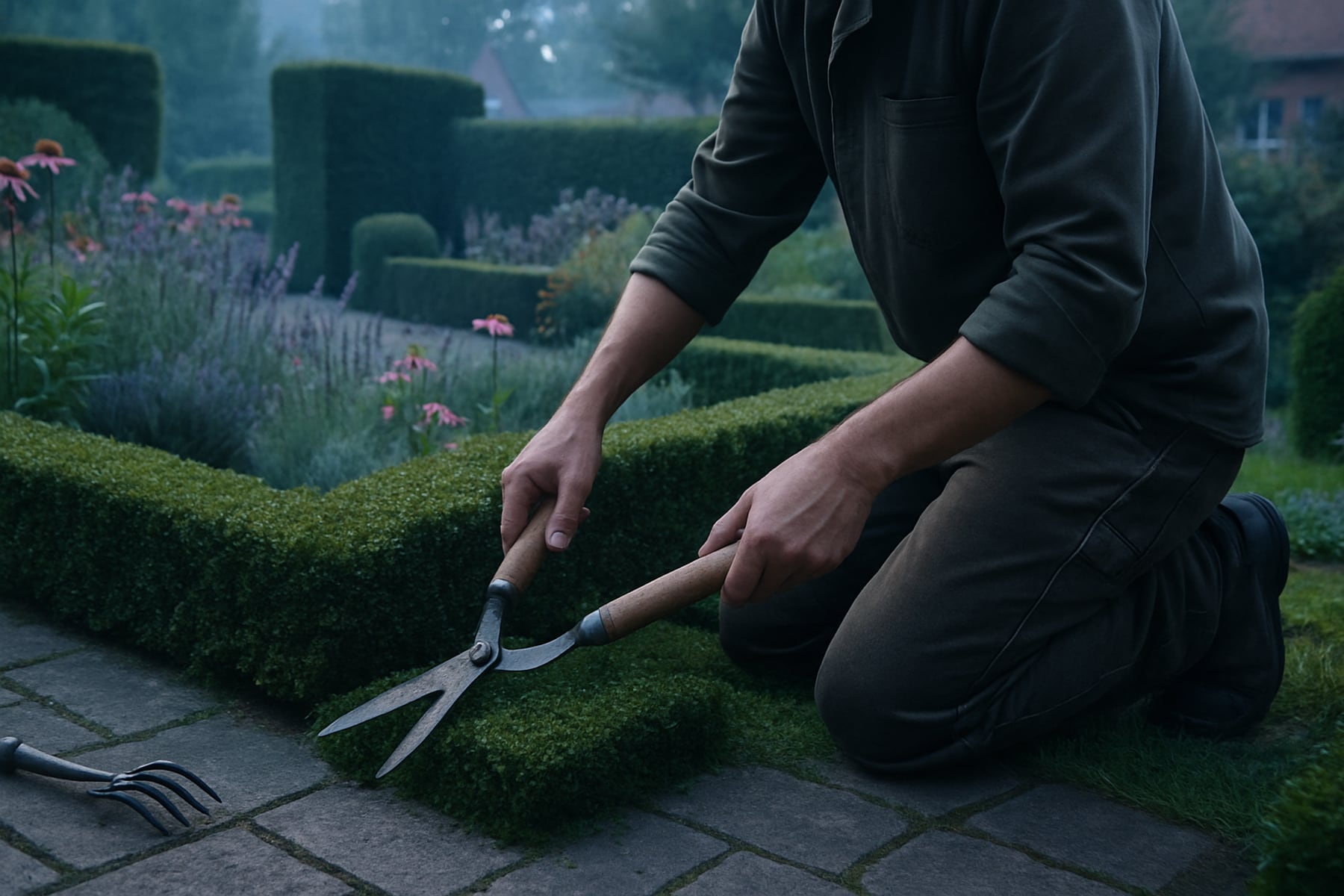 Das Team von Hennings! Gartenbau bei der Arbeit